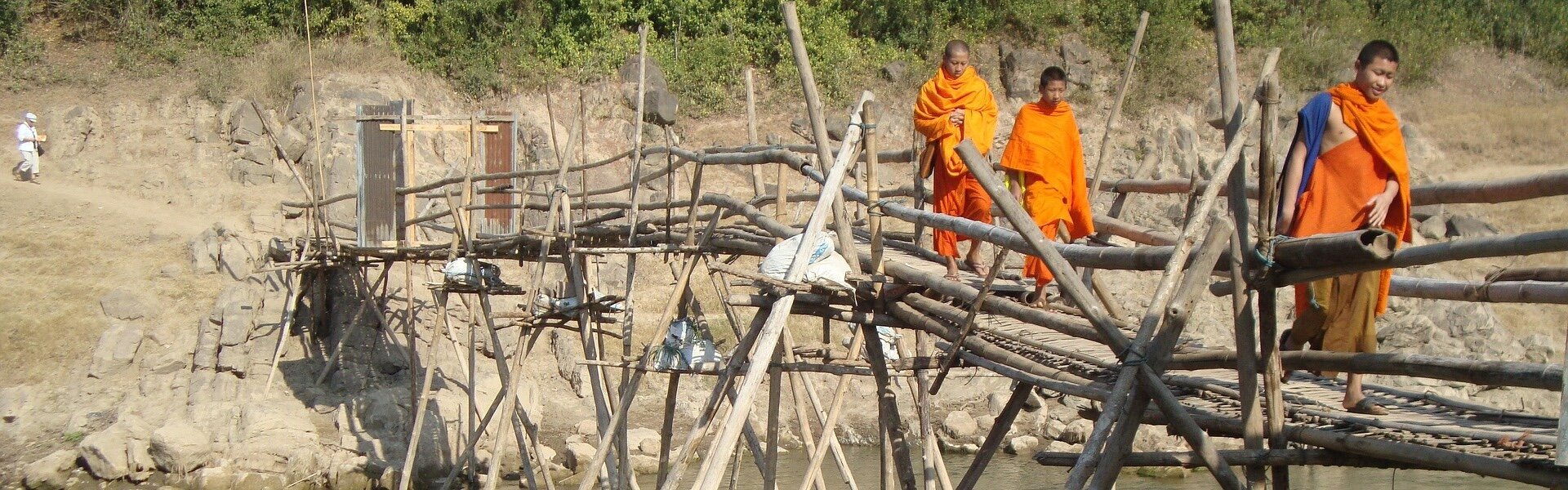Vientiane Buddhish Monks, Laos